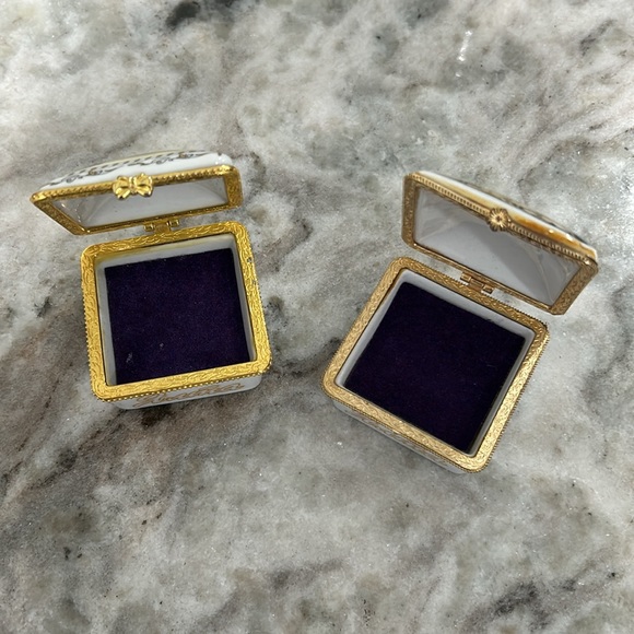 Two gorgeous vintage small jewelry boxes - Picture 3 of 7